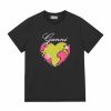 Kvinna Ganni T-Shirts | Basic Jersey Heart Tee