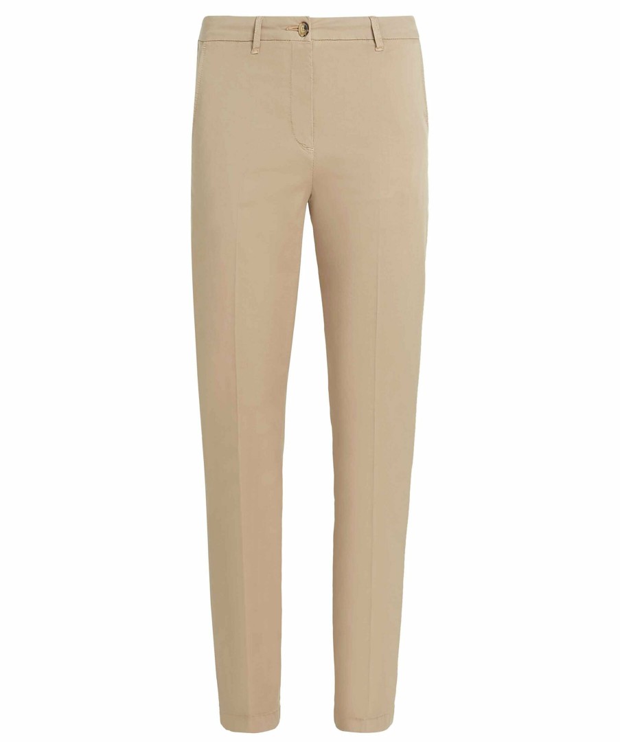 Kvinna Tommy Hilfiger Byxor | Slim Blend Chino Pant