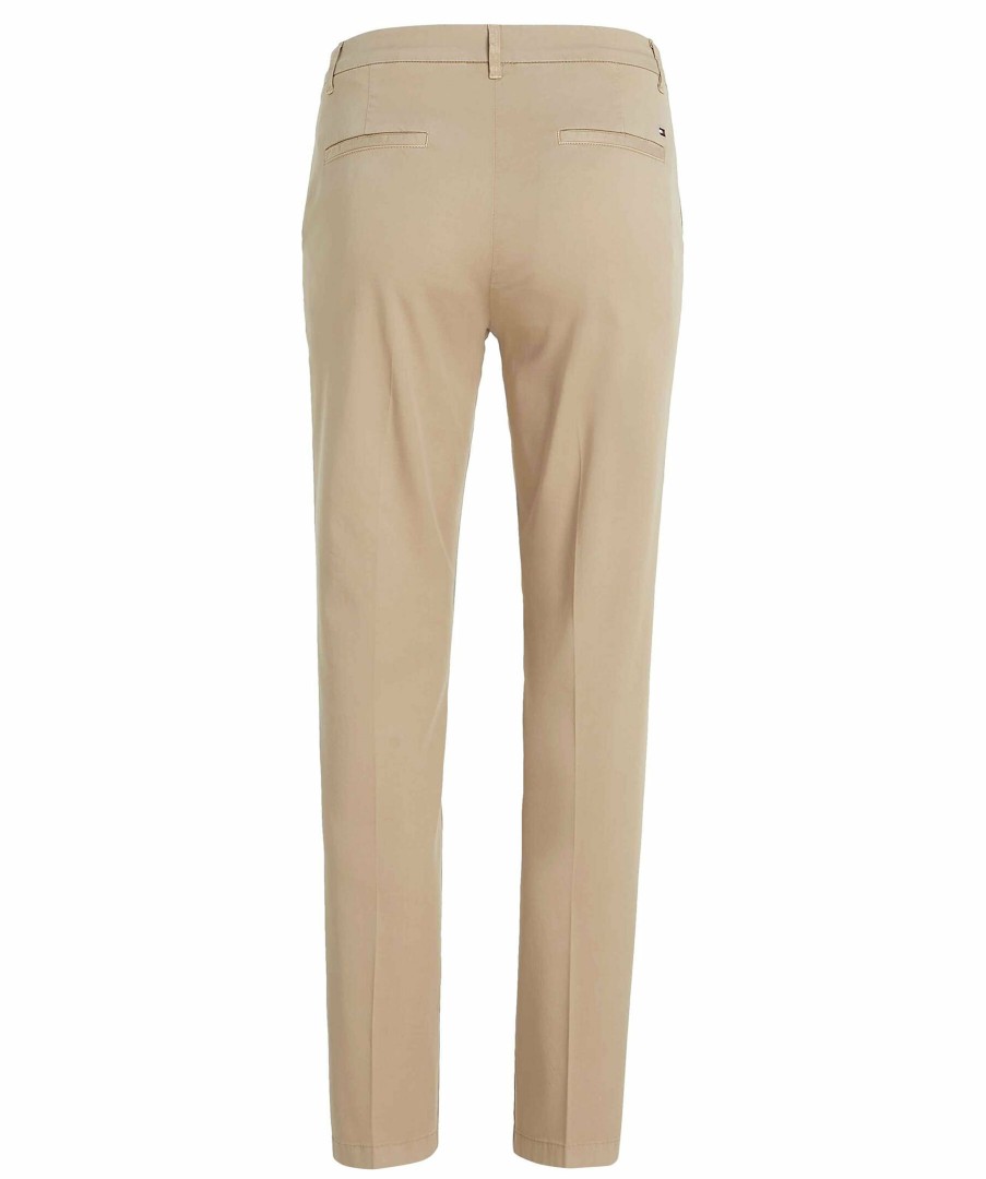 Kvinna Tommy Hilfiger Byxor | Slim Blend Chino Pant