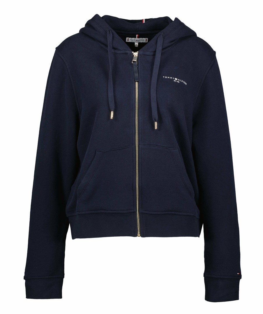 Kvinna Tommy Hilfiger Trojor & Hoodies | 1985 Reg Zip Hoodie