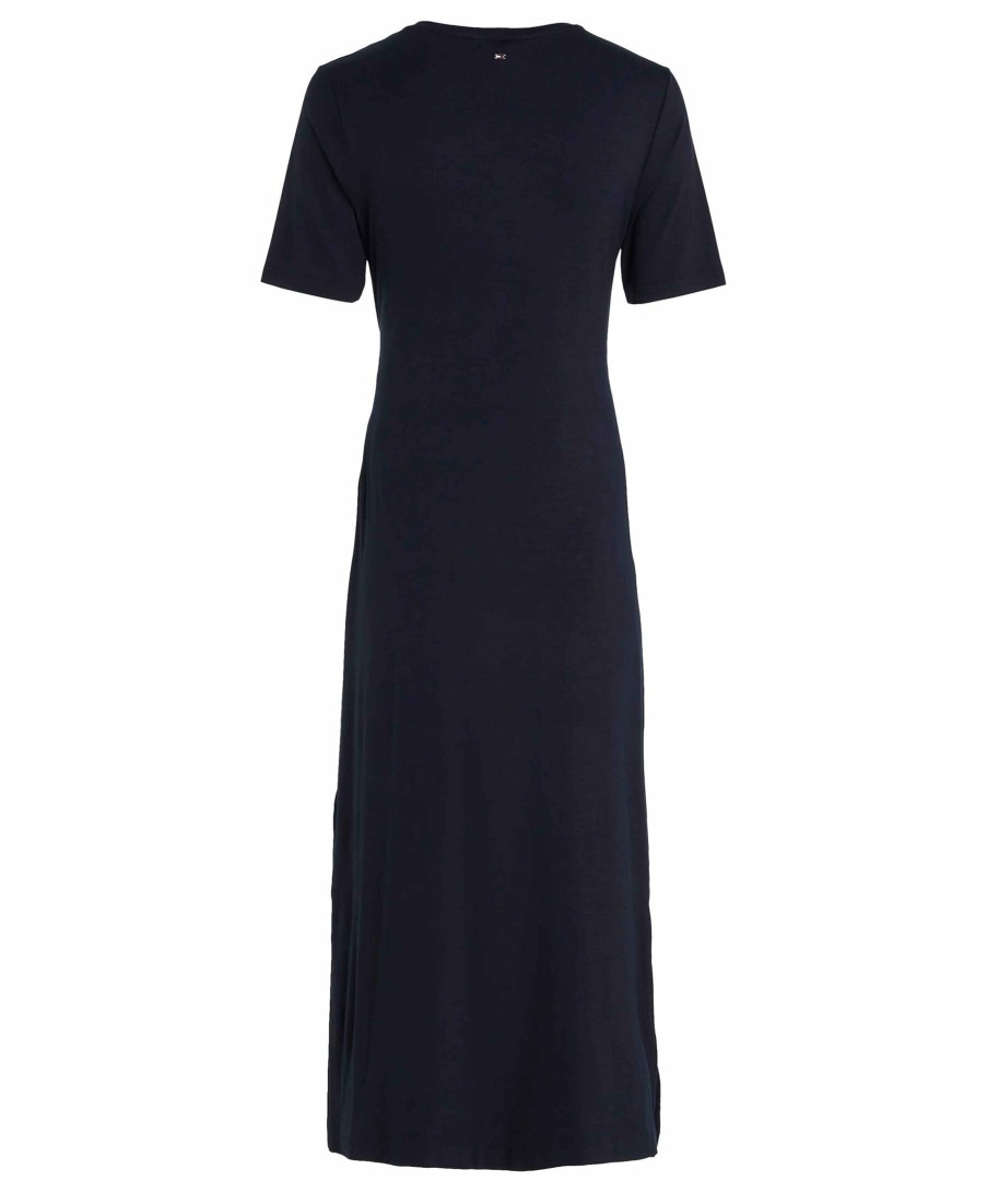 Kvinna Tommy Hilfiger Klanningar | Viscose Jersey Knot Dress